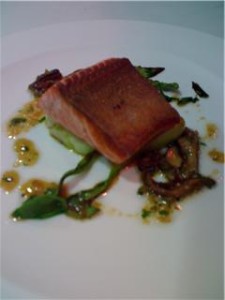 Salmon with Roasted Shiitake Vinaigrette Salmon with Roasted Shiitake Vinaigrette